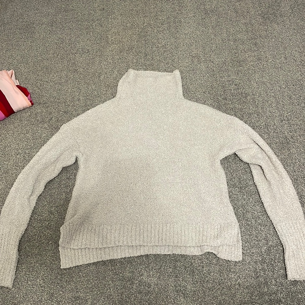 Gray fuzzy UGG sweater